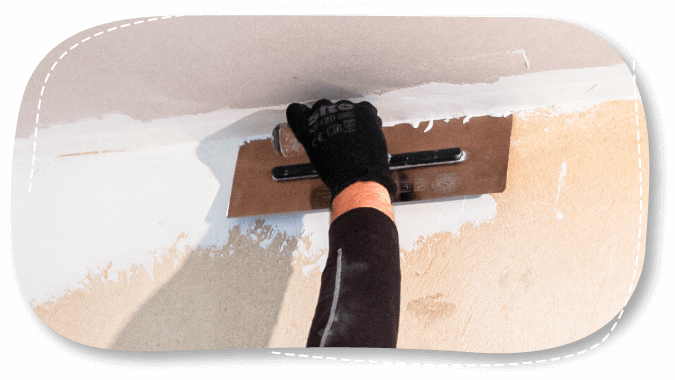 A2_fasolka SMIG A-2 smoothing wall with white plaster